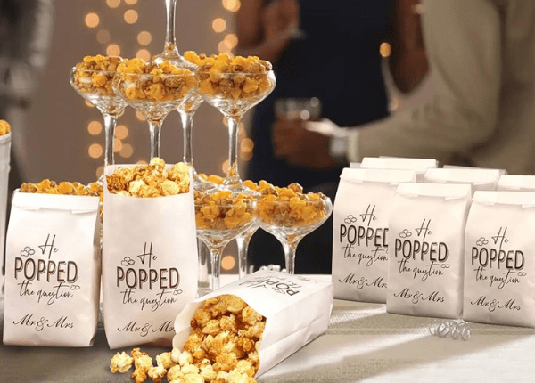 Branded popcorn bags