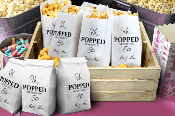 Custom popcorn bags