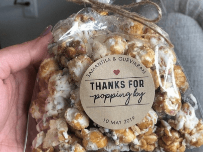 Popcorn Sticker Labels