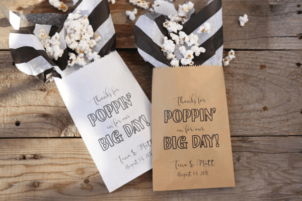 custom printed popcorn bags